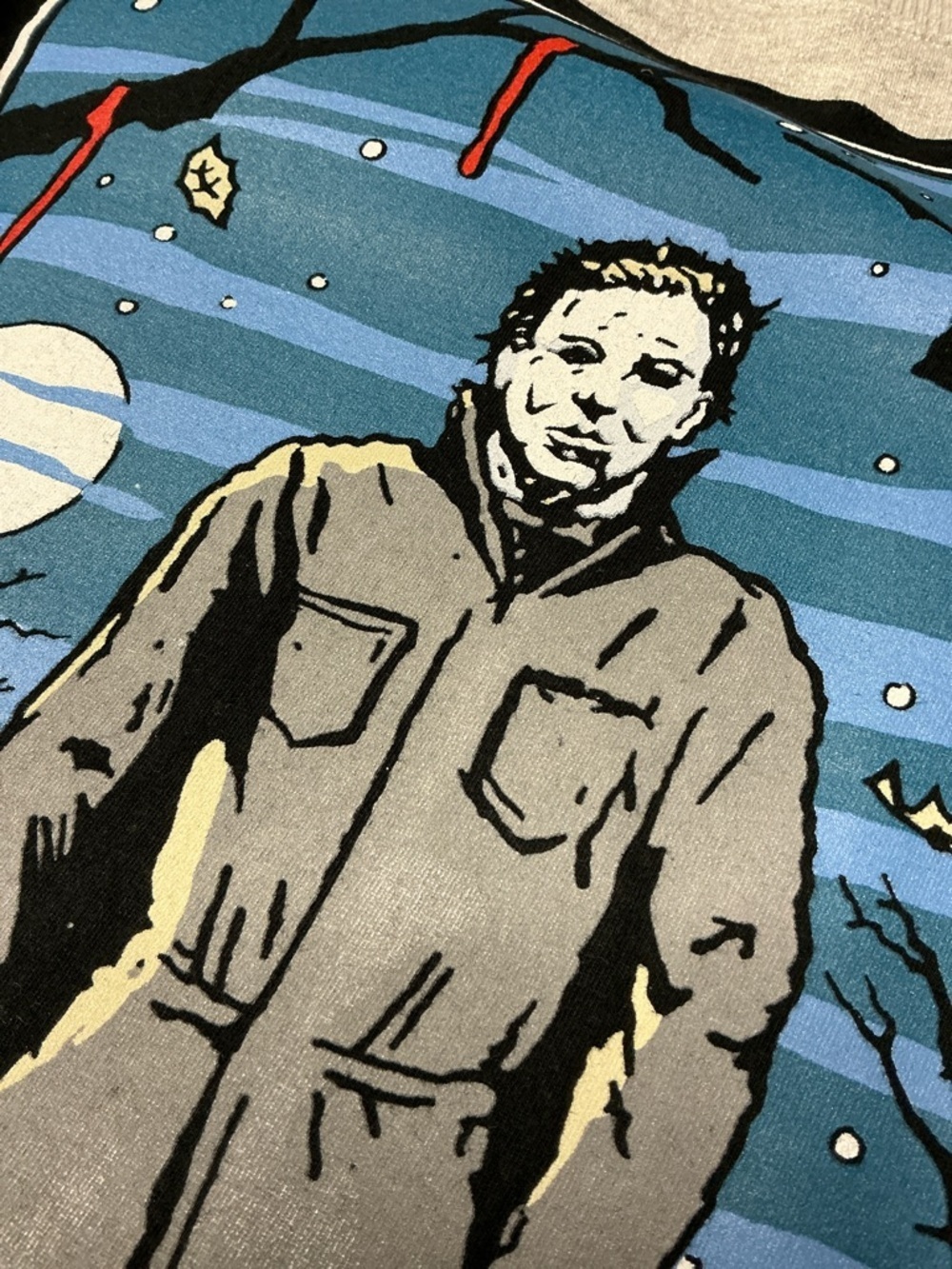 The Boogeyman Graphic Crewneck Sweater - Light Gray - Picture 2 of 7